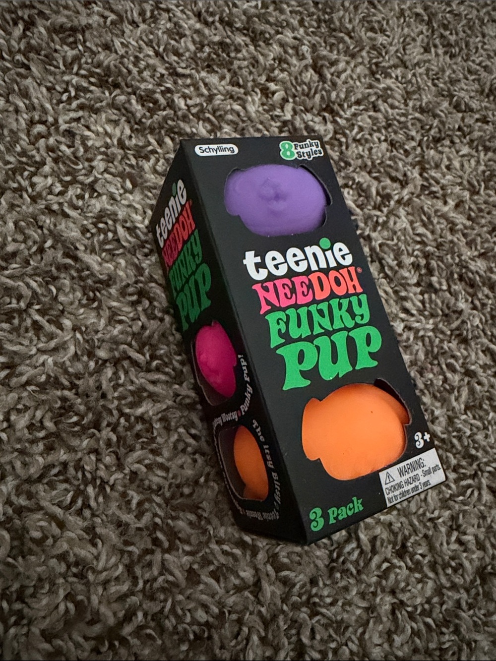 NeeDoh Teenie Funky Pup of 3